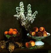 Henri Fantin-Latour Bouquet du Juliene et Fruits China oil painting reproduction
